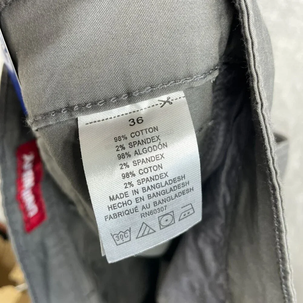 NEW Unionbay Men's 36 Gray Cargo Shorts Cotton & Spandex Casual